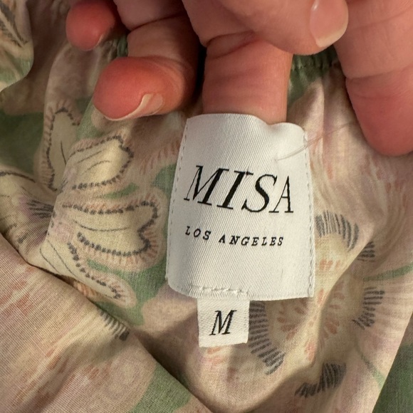 NWOT MISA Kate Dress Kelly Blossoms Cotton Puff Sleeve / Medium - Picture 10 of 13